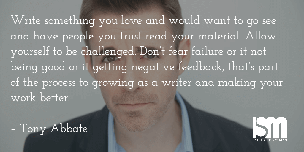 Tony Abbate - Pseudo - Short Film - Interview - Short of the Month - Writer - Quote