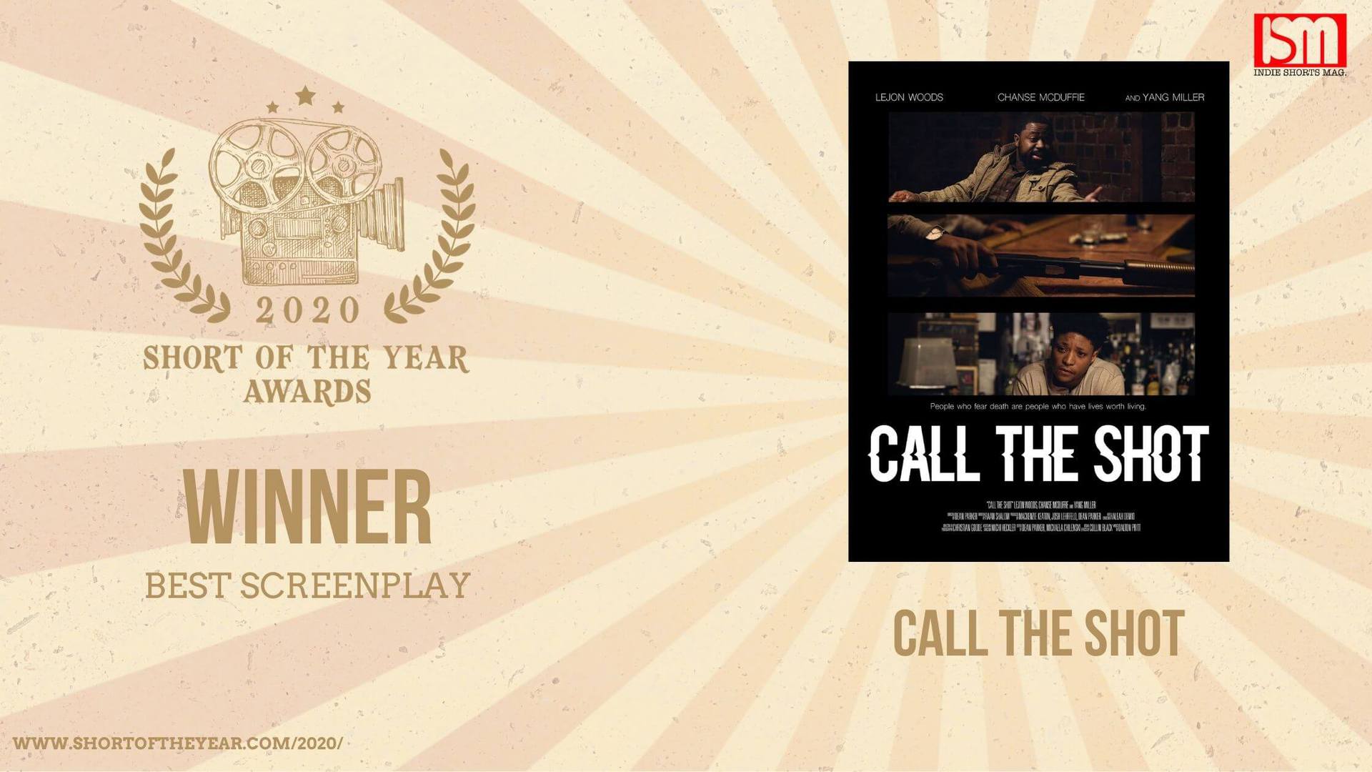 Best Screenplay- Short of the Year Awards 2020