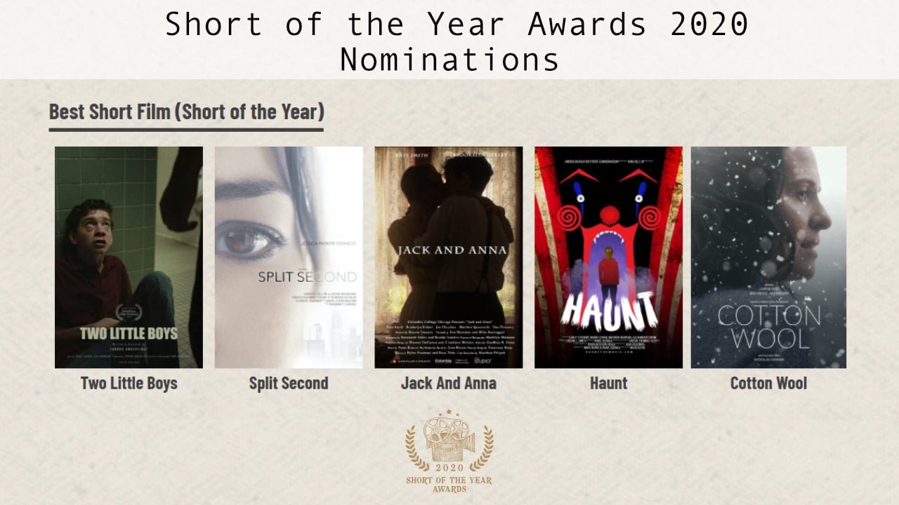 Nominee Announcement - Music - Short of the Year Awards 2020