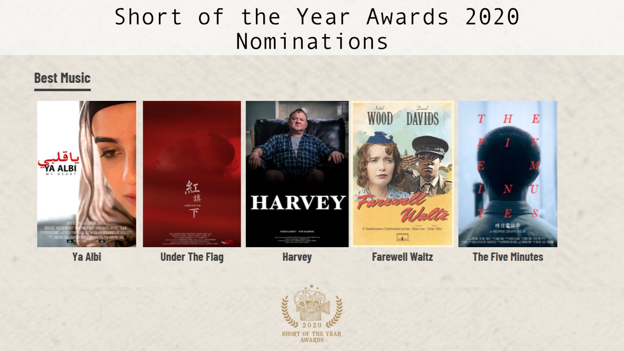 Nominee Announcement - Music - Short of the Year Awards 2020