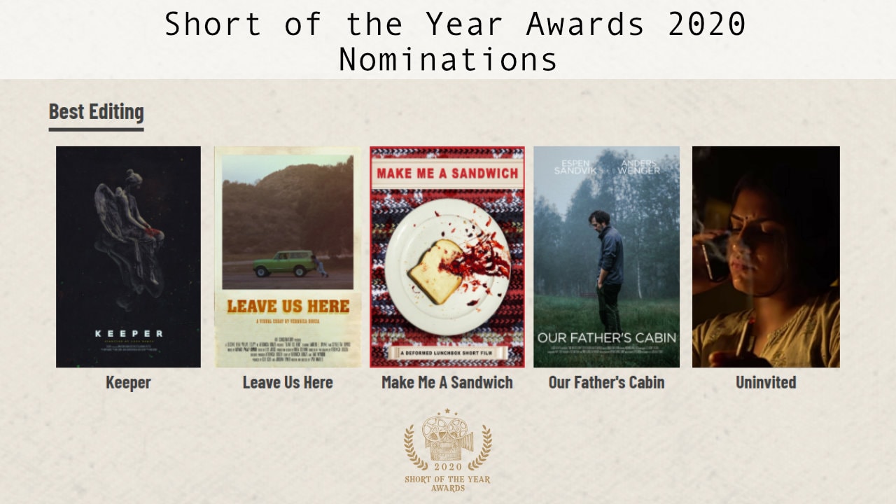 Nominee Announcement - Music - Short of the Year Awards 2020