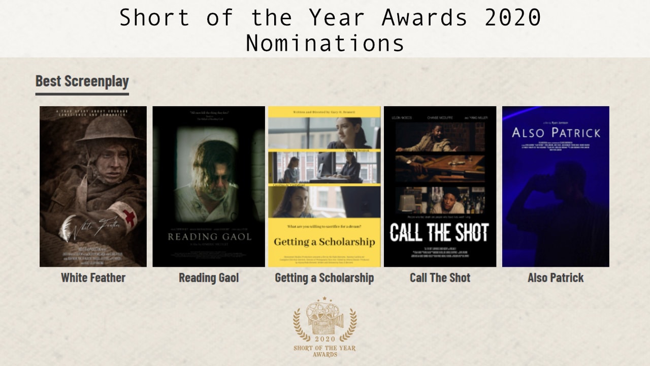 Nominee Announcement - Music - Short of the Year Awards 2020